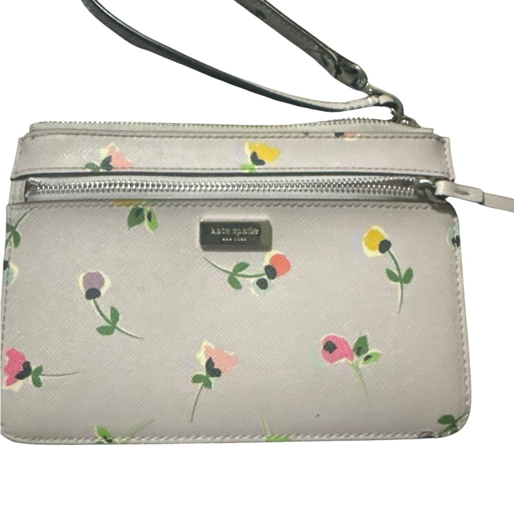 Kate Spade Floral Wristlet - EUC